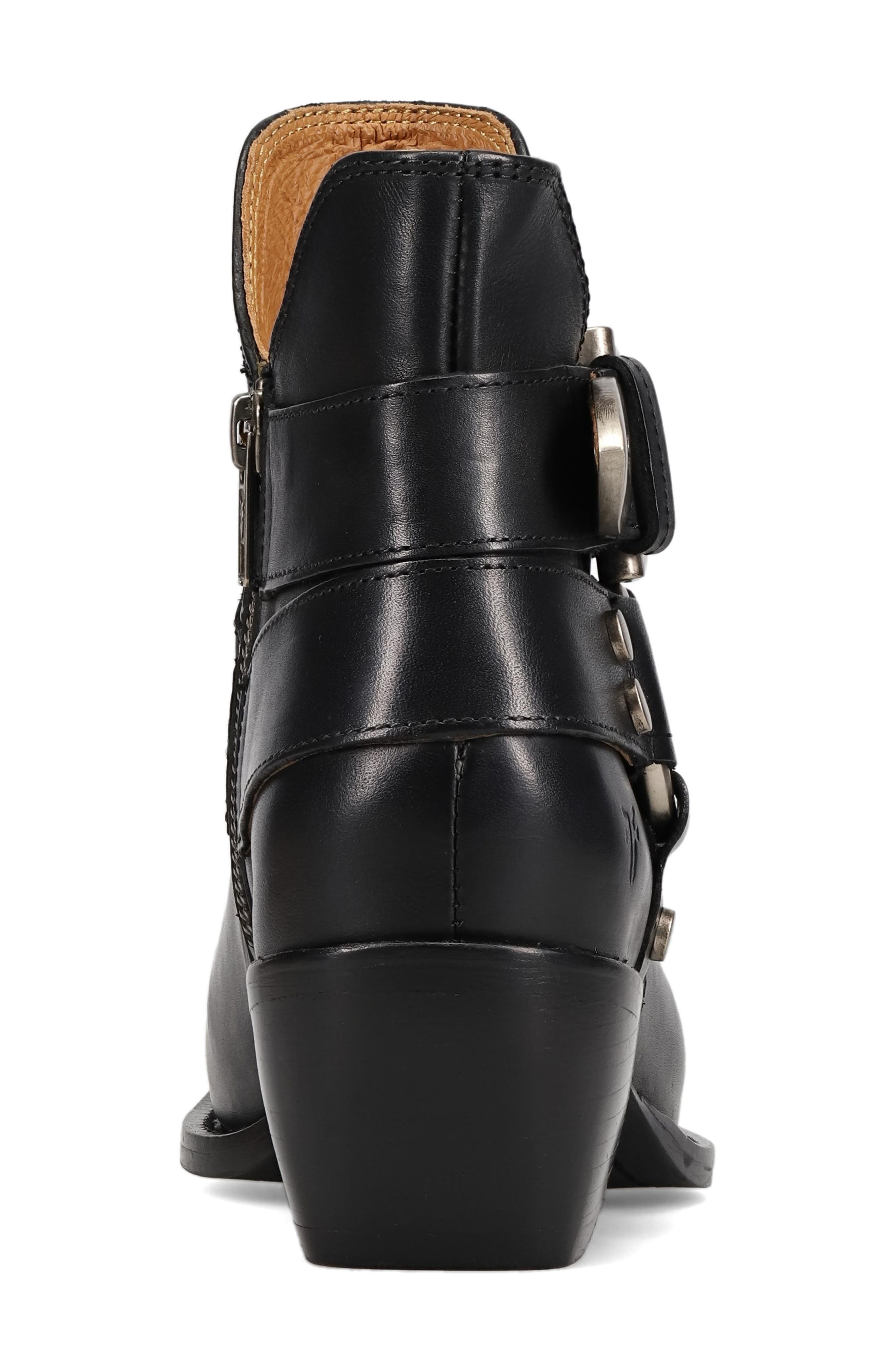Frye Sacha Harness Bootie, Alternate, color, Black