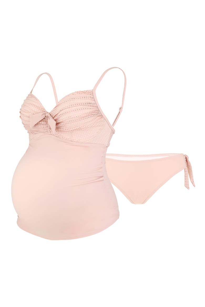 Portofino Two-Piece Maternity Swimsuit, Alternate, color, PETAL