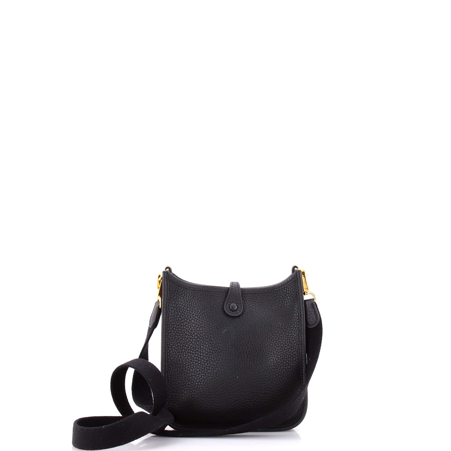 Pre-Owned Hermes Evelyne Bag Gen III Clemence TPM, Alternate, color, Noir