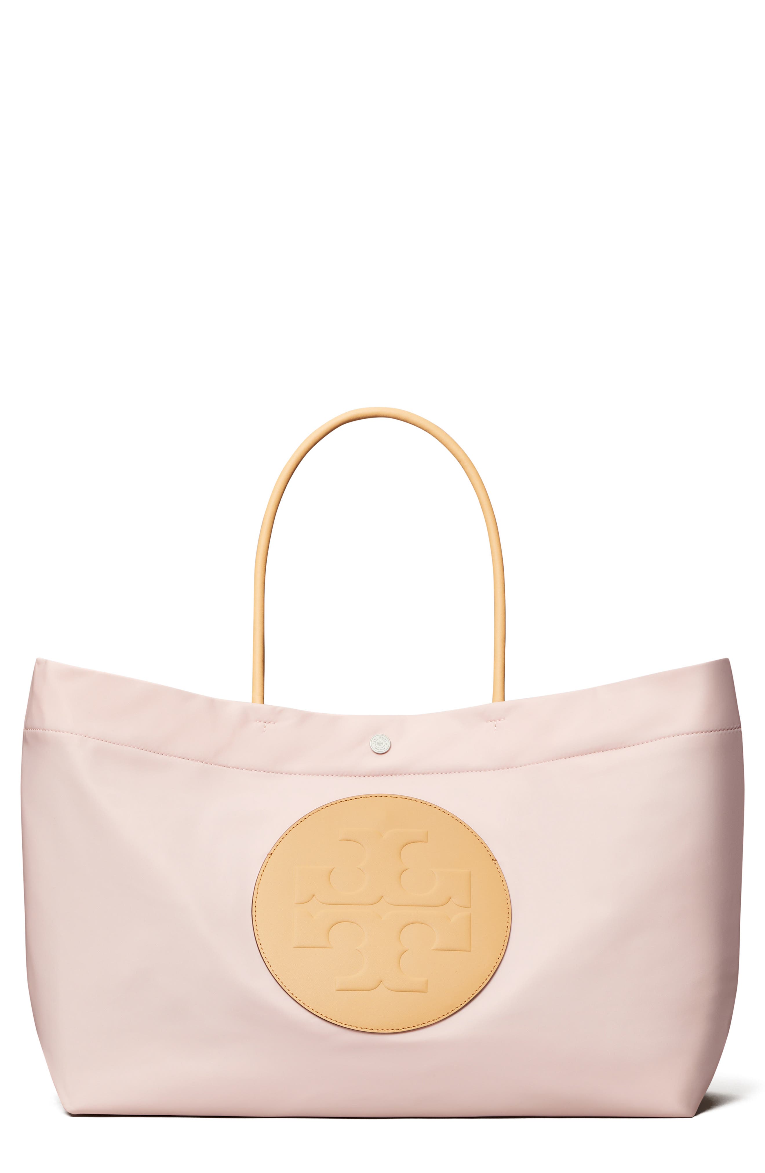 Tory Burch Ella Twist Tote, Main, color, Rose Mist