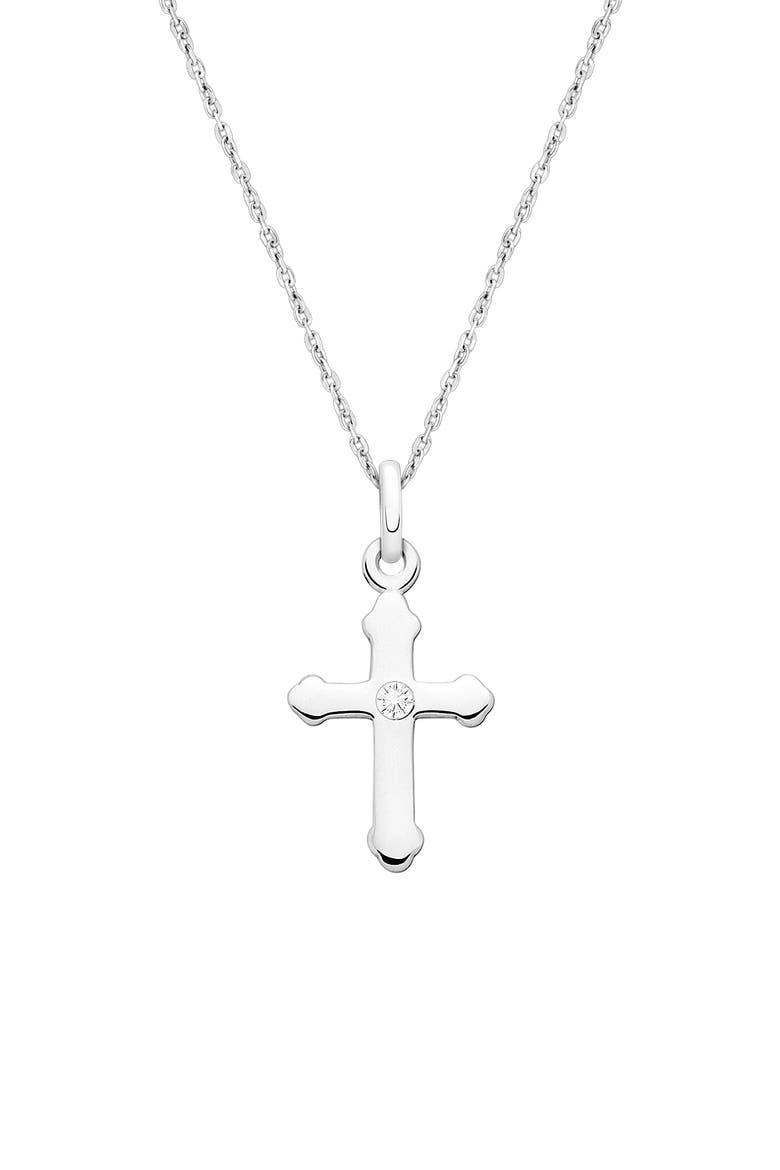 Sterling Silver A Child's Faith 12-14" Necklace, Main, color, Sterling Silver