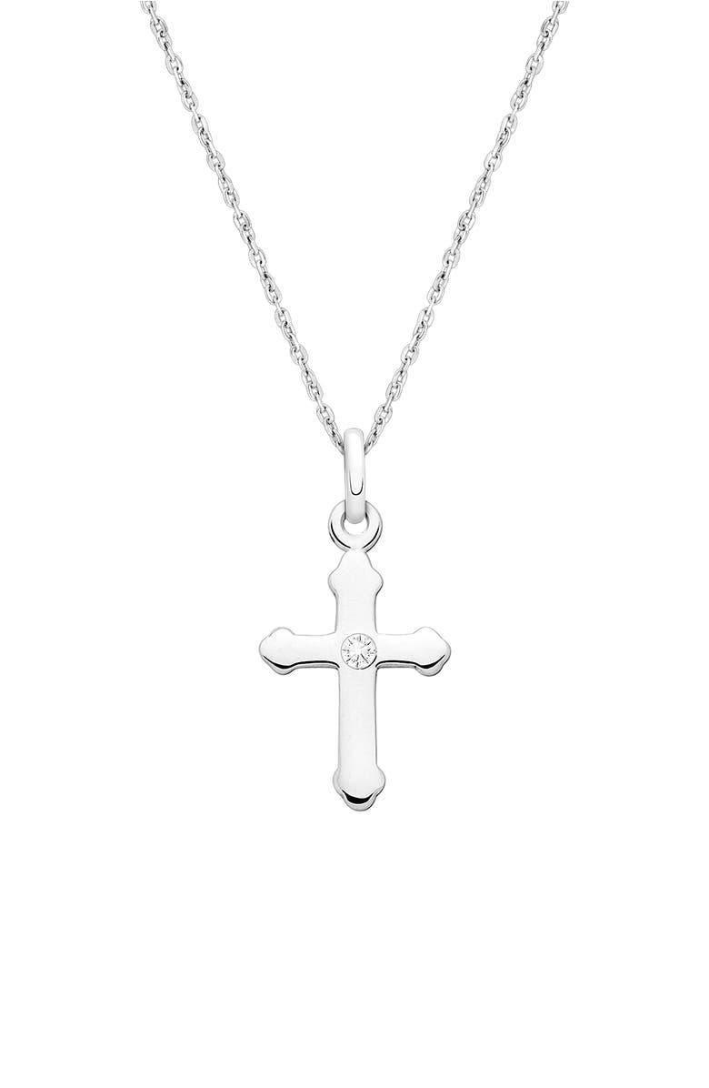 Tiny Blessings Sterling Silver A Child's Faith 12-14" Necklace, Main, color, Sterling Silver