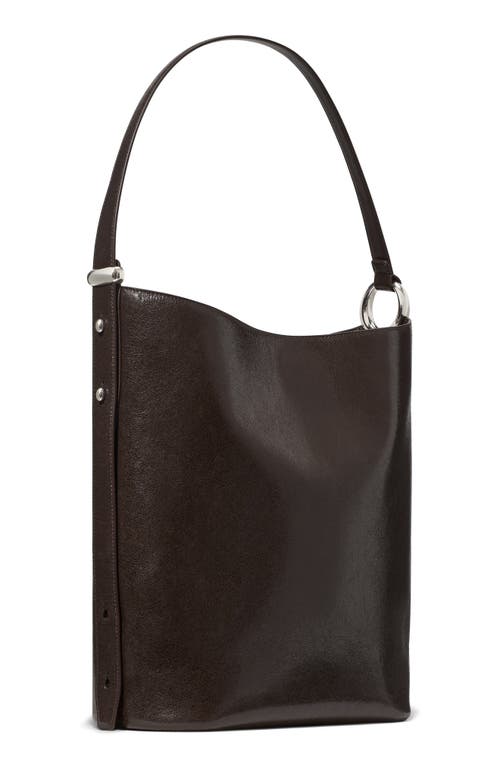 Kate Spade New York Halo Glazed Large Leather Bucket Bag In Brown