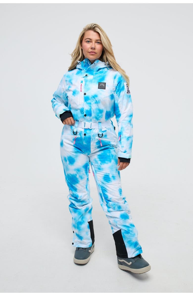 OOSC Blue Signature - Shaped Women's Ski Suit, Main, color, Blue & White