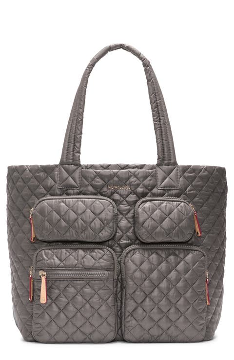 Large Metro Quilted Nylon Travel Tote
