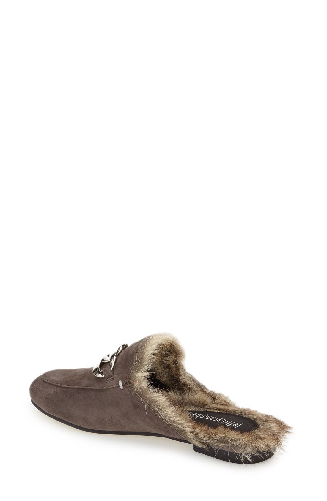 'Apfel' Mule, Alternate, color, GREY SUEDE/ SILVER GREY
