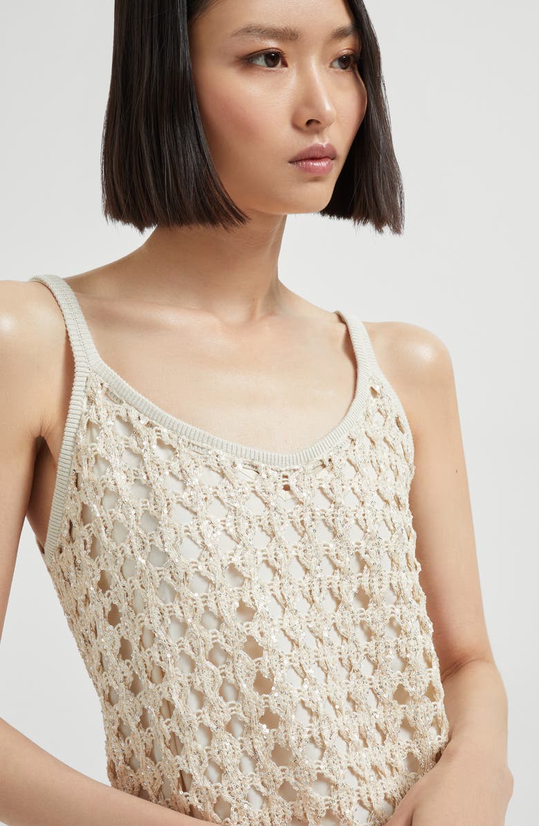 Brunello Cucinelli Dazzling Embroidery dress, Alternate, color, 