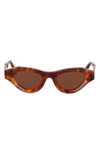 Cult Gaia X Thierry Lasry Jaya 49mm Cat Eye Sunglasses In Brown