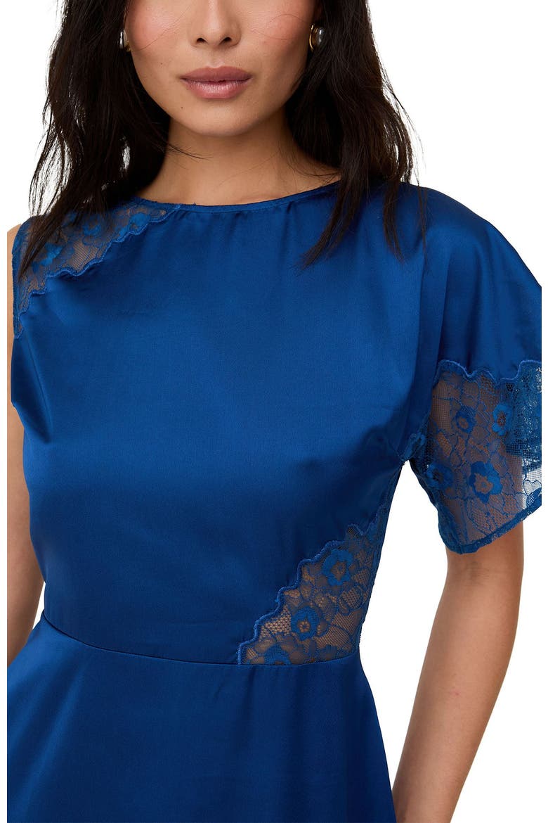 Selma Lace Insert Maxi Dress, Alternate, color, Navy