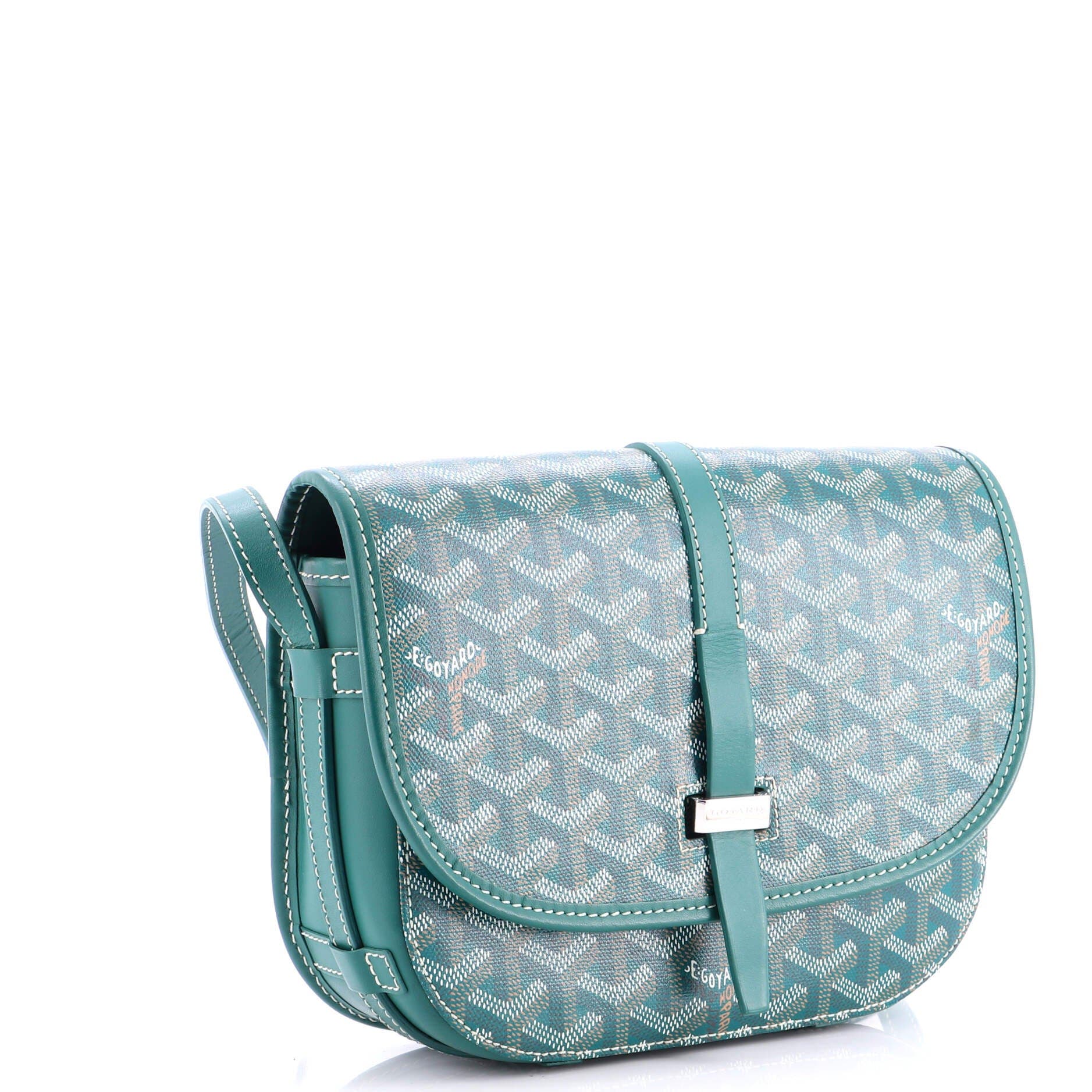 Pre-Owned Goyard Belvedere II Messenger Bag Coated Canvas PM, Alternate, color, Green