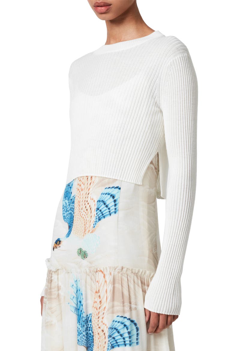 Tilly Two-in-One Long Sleeve Sweater Maxi Dress, Alternate, color, ECRU WHITE