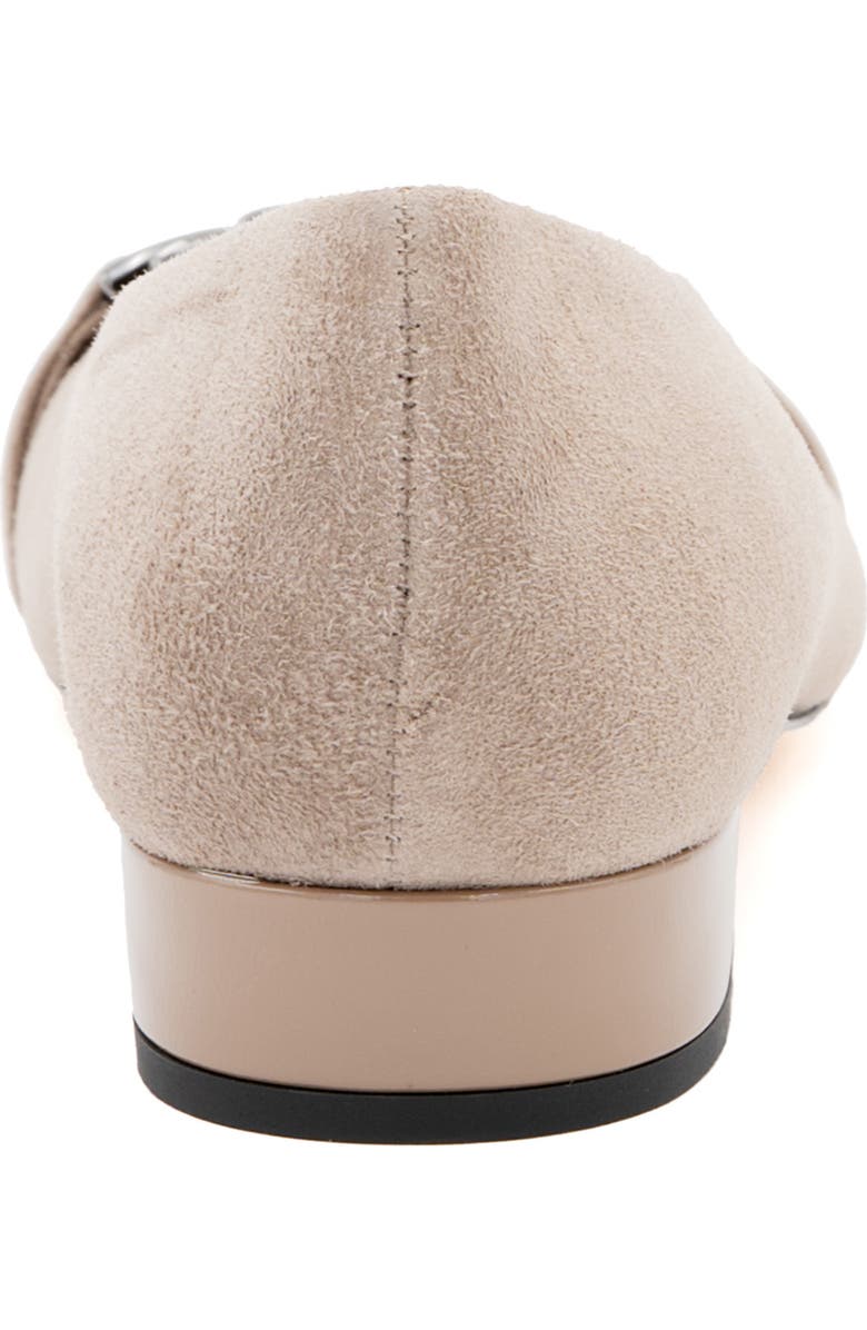 Amalfi by Rangoni Miele Cap Toe Pump, Alternate, color, Oat Cashmere Vernice Gunmetal