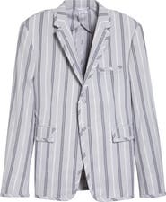 Thom Browne Madras Repp Stripe Cotton Sport Coat