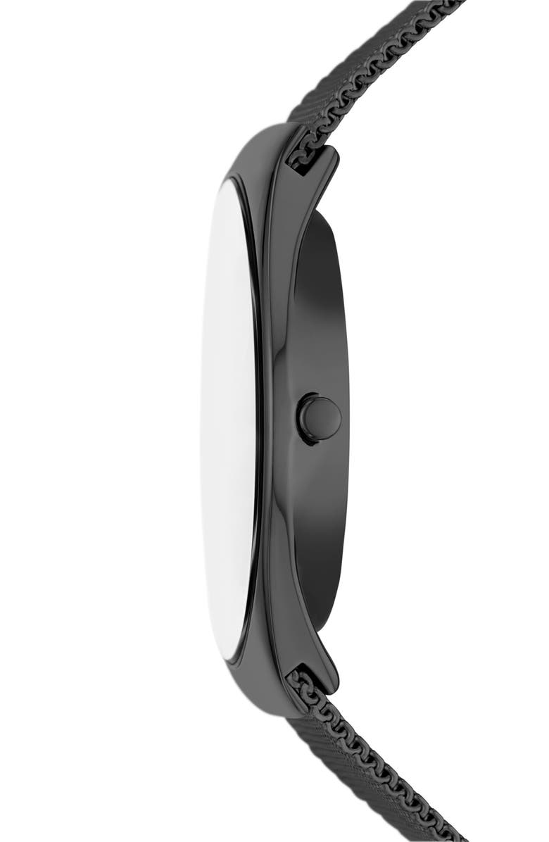 Skagen Grenen Lille Midnight Mesh Strap Watch, 37mm, Alternate, color, 