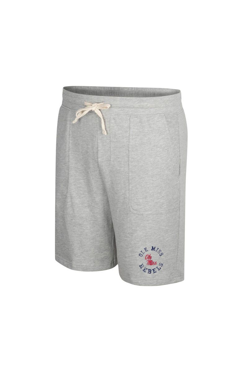COLOSSEUM Men's Colosseum Heather Gray Ole Miss Rebels Love To Hear This Terry Shorts, Alternate, color, 