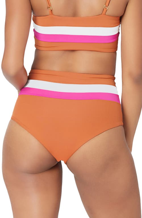 L*space Lspace L Space Portia Reversible High Waist Stripe Bikini Bottoms In Multi