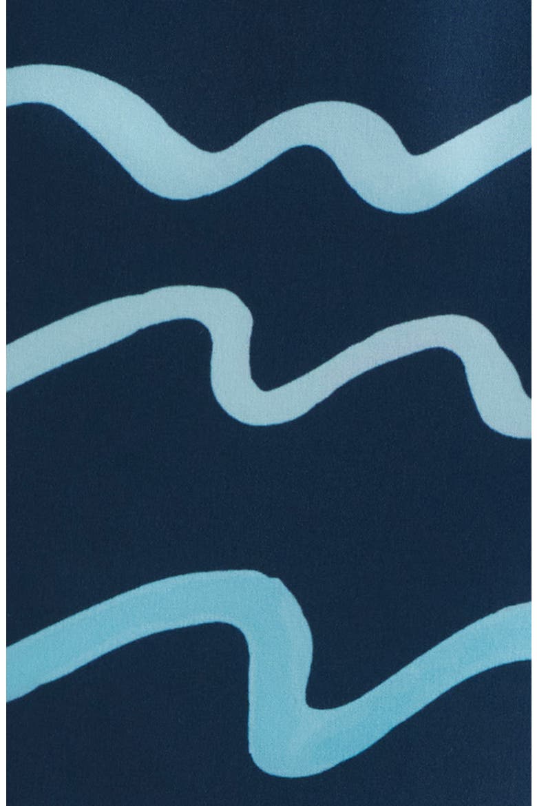 Salt Scene Swim Trunks, Alternate, color, BLUE