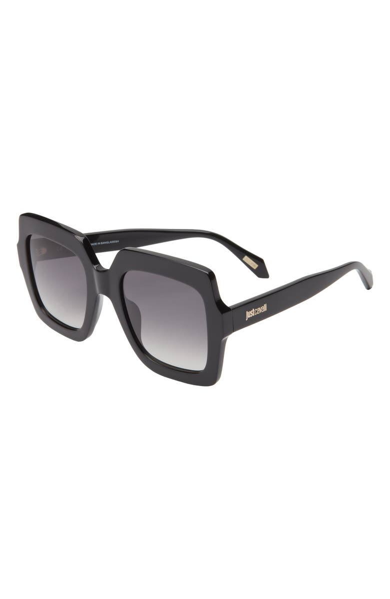 Just Cavalli 53mm Oversize Square Sunglasses, Alternate, color, 