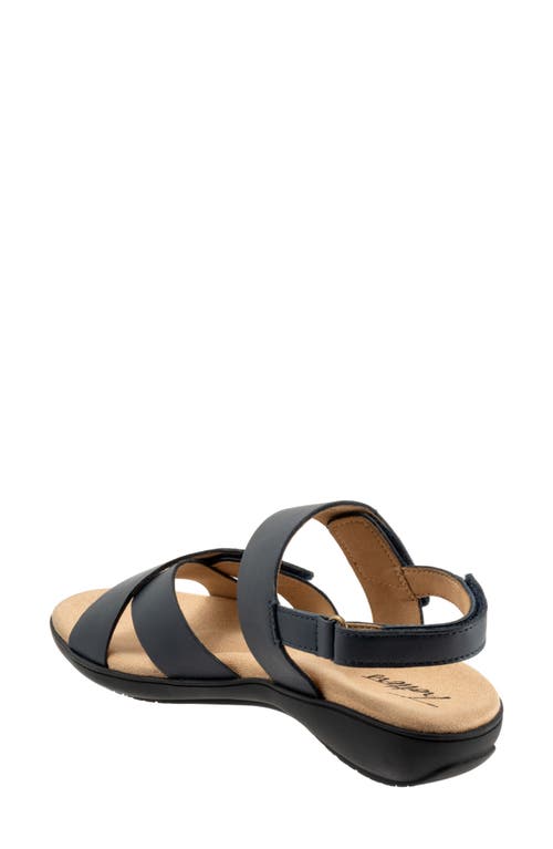 Trotters River Slingback Sandal In Navy