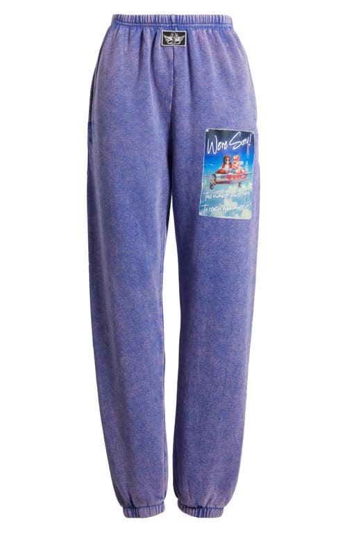 Boys Lie 1-800 Disconnected Kimmy Graphic Sweatpants In Burgundy