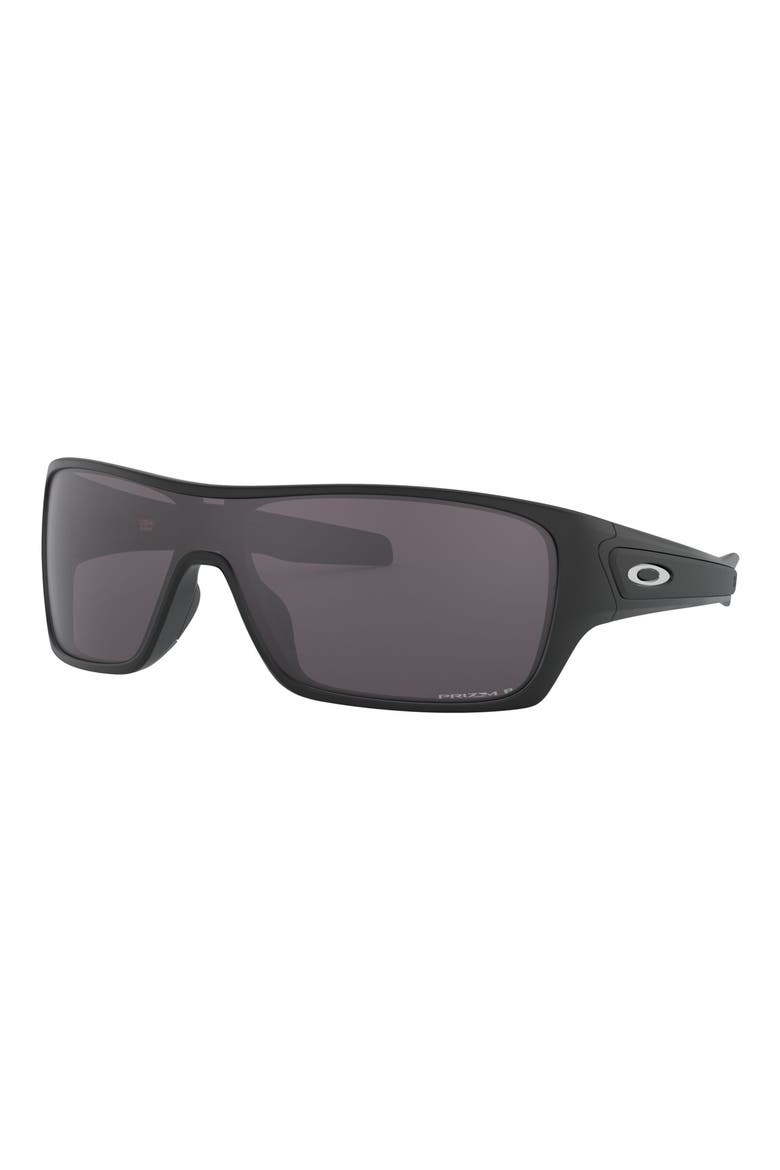 Turbine Rotor 128mm Polarized Shield Sunglasses, Alternate, color, MATTE BLACK/ PRIZM GREY
