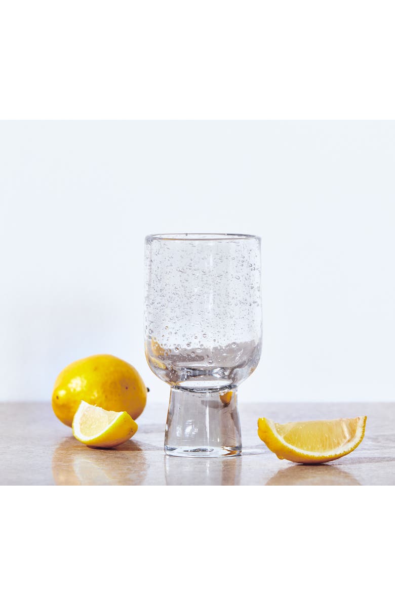 tag Bubble Glass Footed Clear Drinking Glasses - 10oz Set, Alternate, color, Clear