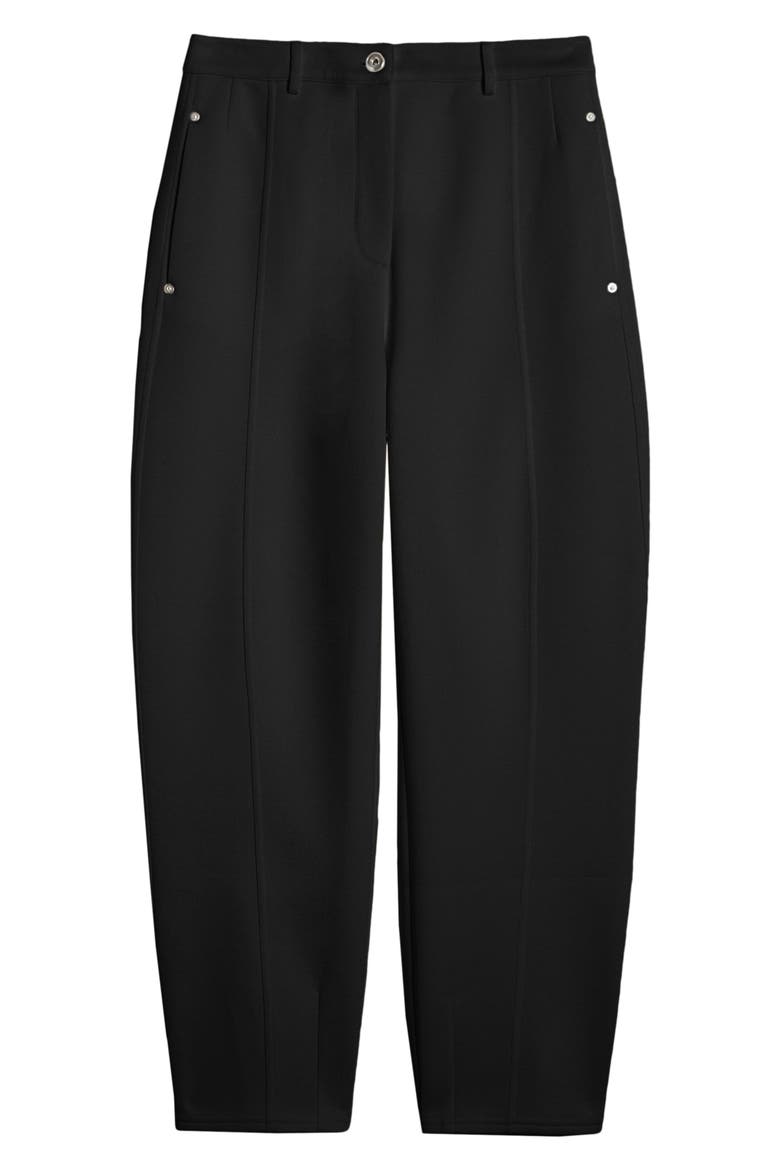 Pulvino Barrel Leg Pants, Alternate, color, BLACK