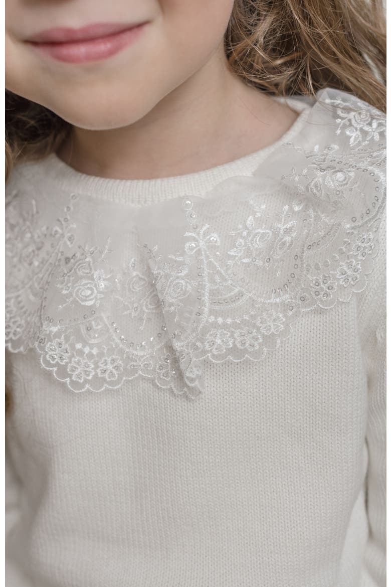 Emma Cotton and Lace Top and Shorts Set, Alternate, color, White