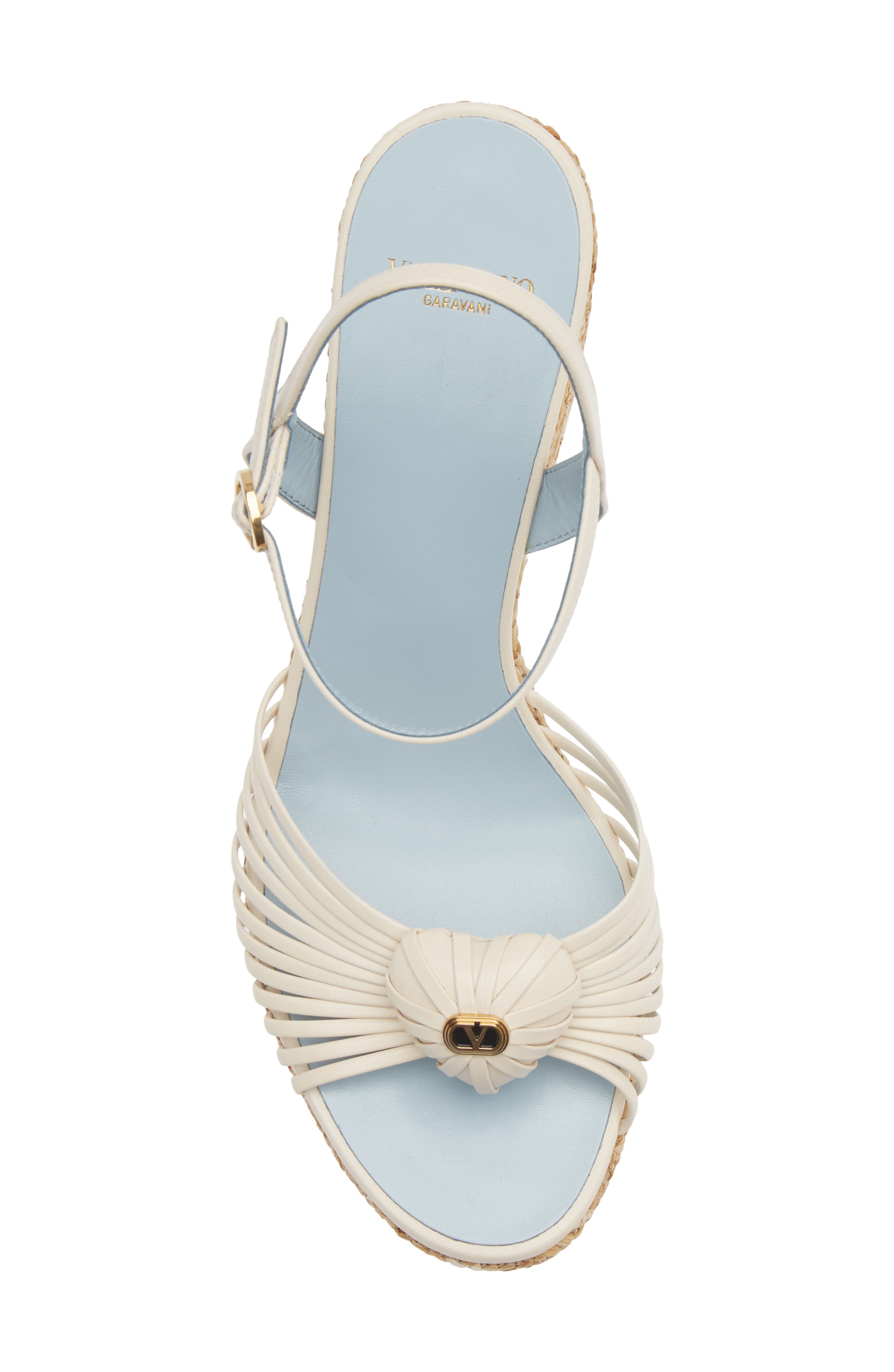 Platform Wedge Espadrille Sandal, Alternate, color, BUTTER