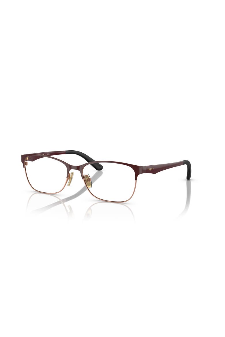 54mm Square optical glasses, Main, color, Red