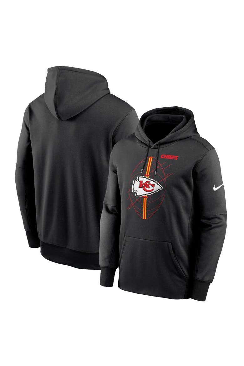 Men's Nike Black Kansas City Chiefs Team Performance Pullover Hoodie, Main, color, Black