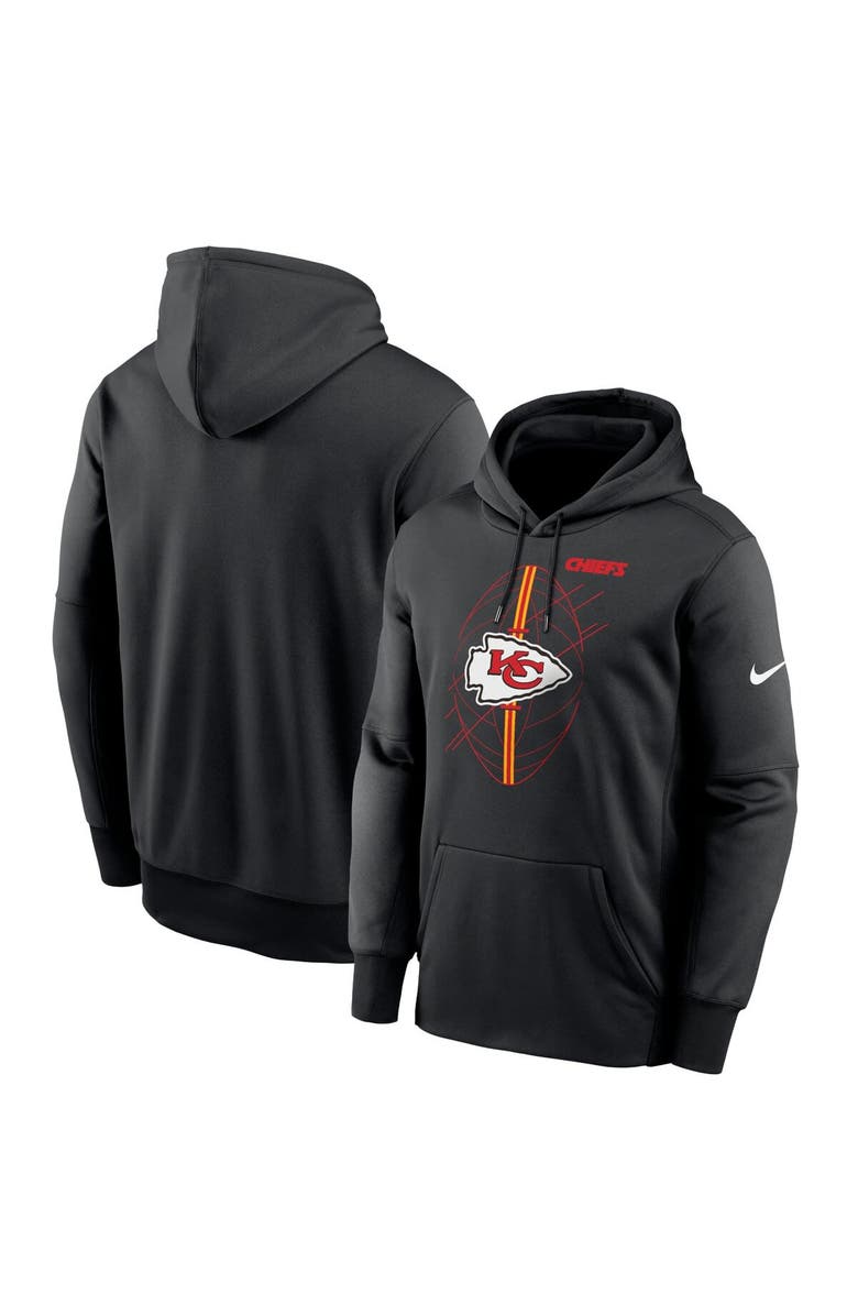Nike Men's Nike Black Kansas City Chiefs Team Performance Pullover Hoodie, Main, color,