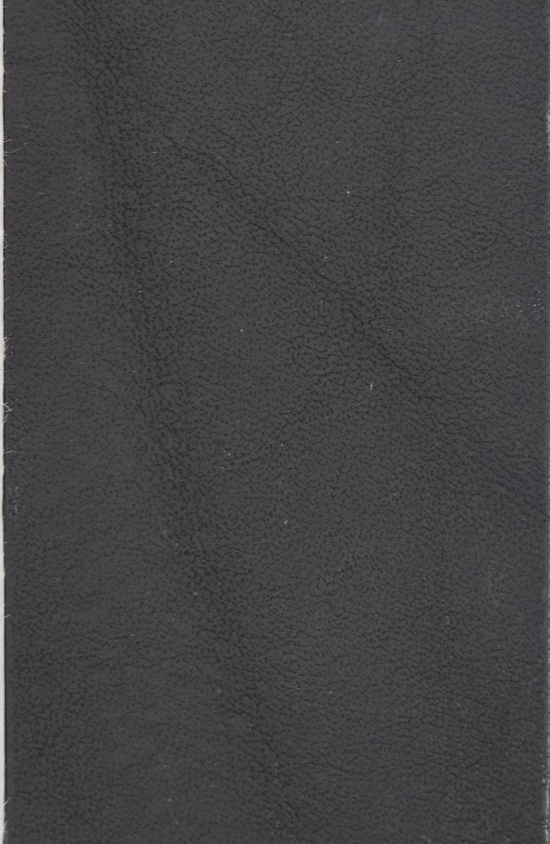 Palm Angels Monogram Buckle Leather Belt, Alternate, color, Black