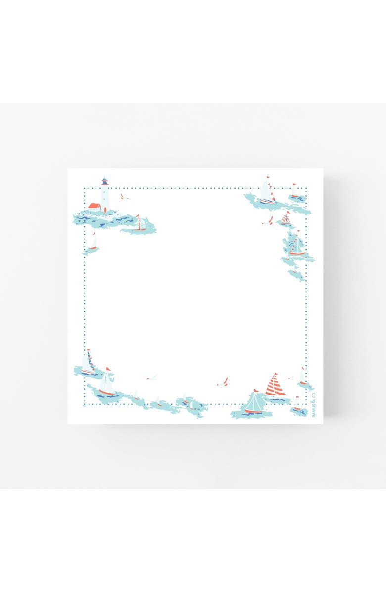 Ramus & Co Sea Days 6" x 6" Square Notepad, Main, color, Multi-Pack