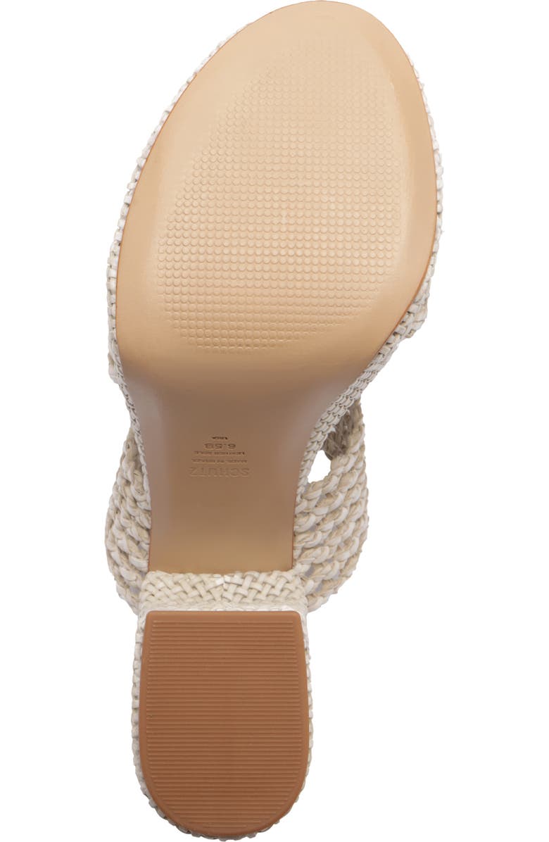 Schutz Aberdeen Platform Slide Sandal, Alternate, color, Sugar White