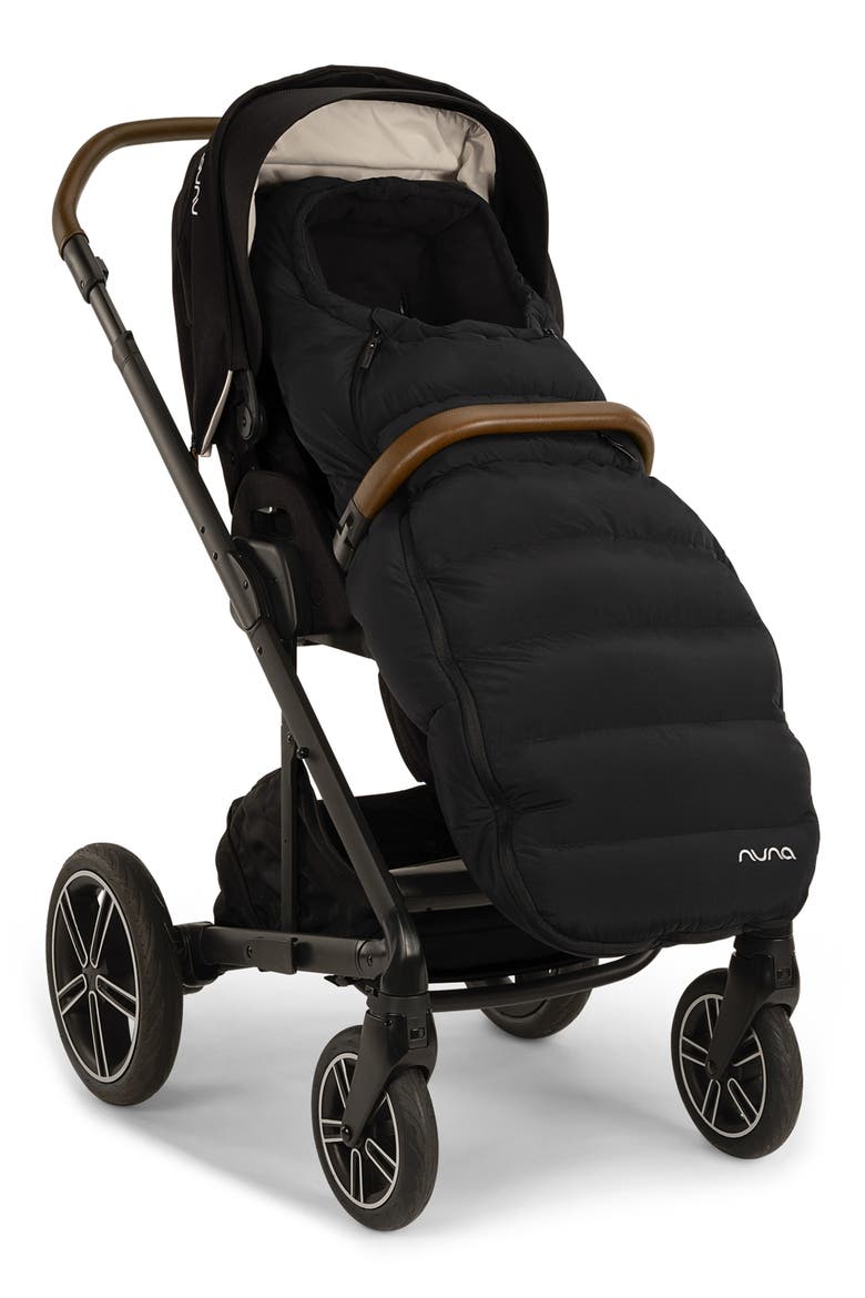 Winter Stroller Muff & Mitten Set, Main, color, CAVIAR