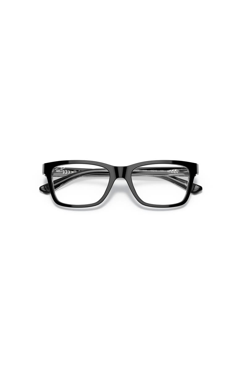 Ray-Ban 48mm Square optical glasses, Alternate, color, Black