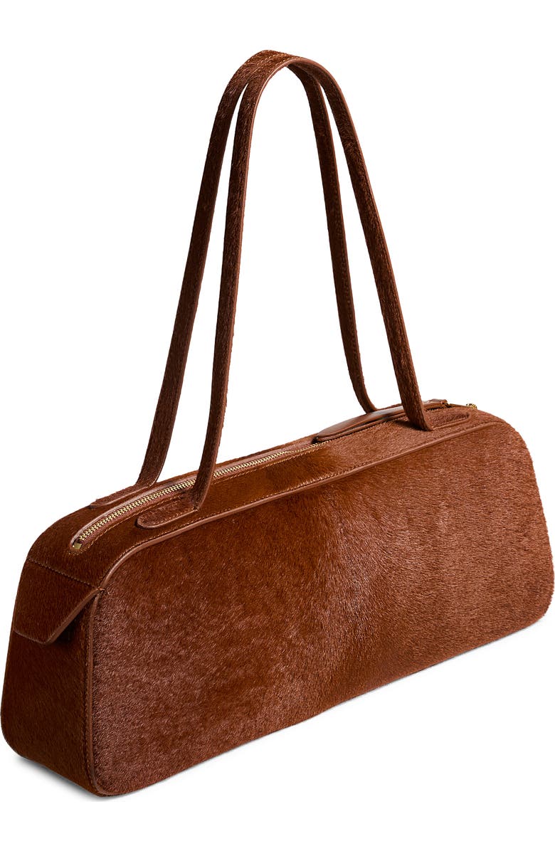 Khaite Simona Genuine Calf Hair Shoulder Bag, Alternate, color, Rust