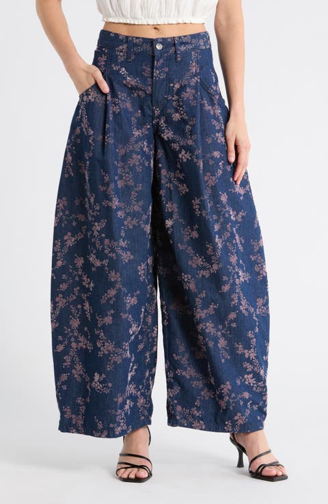 About That Floral Baggy Jeans