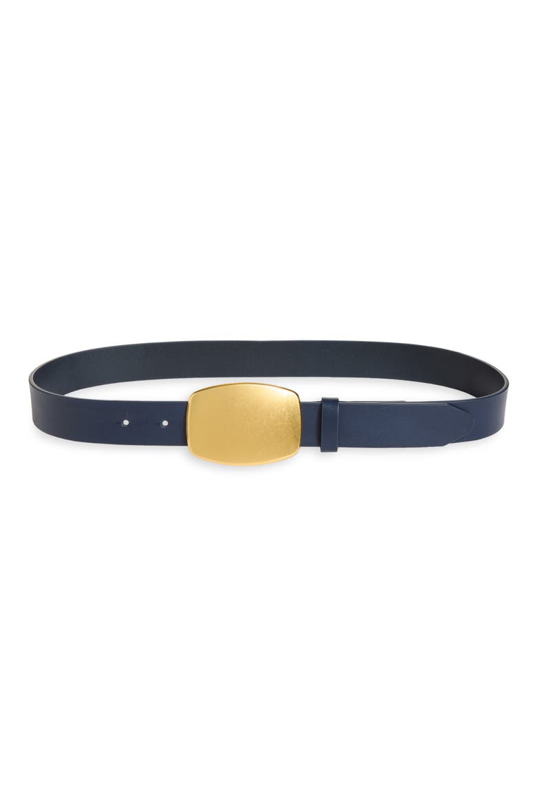 Wyatt Leather Belt, Main, color, SALUT
