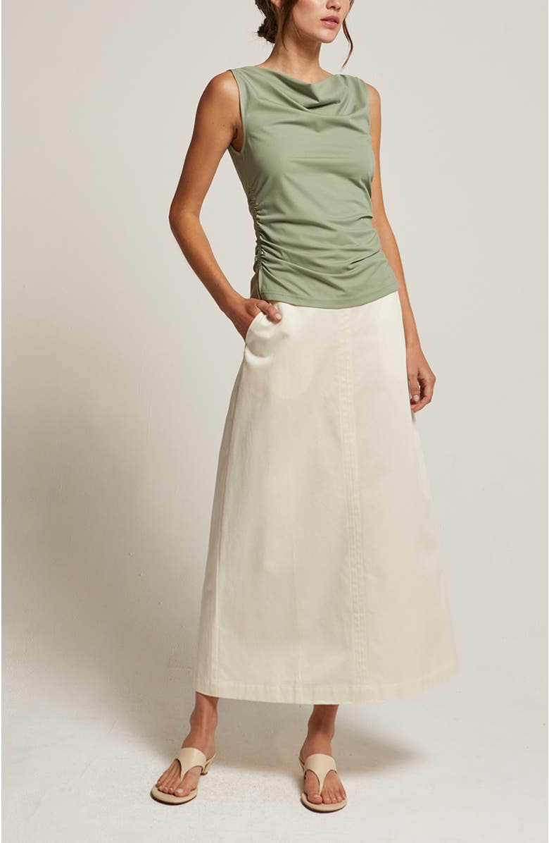 CRESCENT Flare Midi Skirt, Alternate, color, 