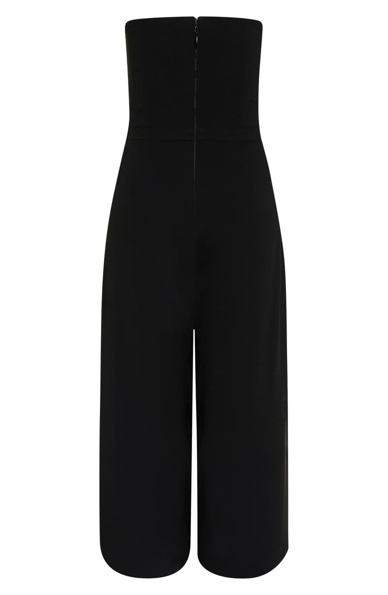 City Chic Attraction Strapless Jumpsuit, Alternate, color, 