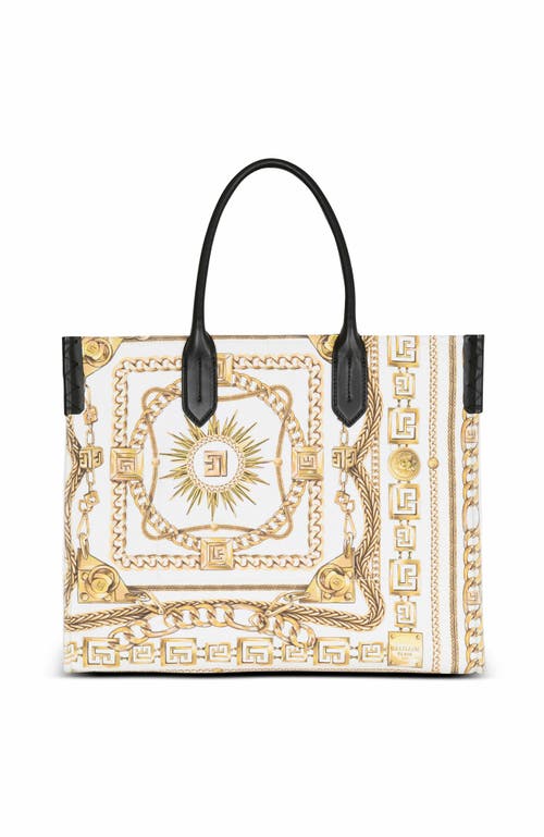 Balmain B-army Medium Tote Bag In Gold