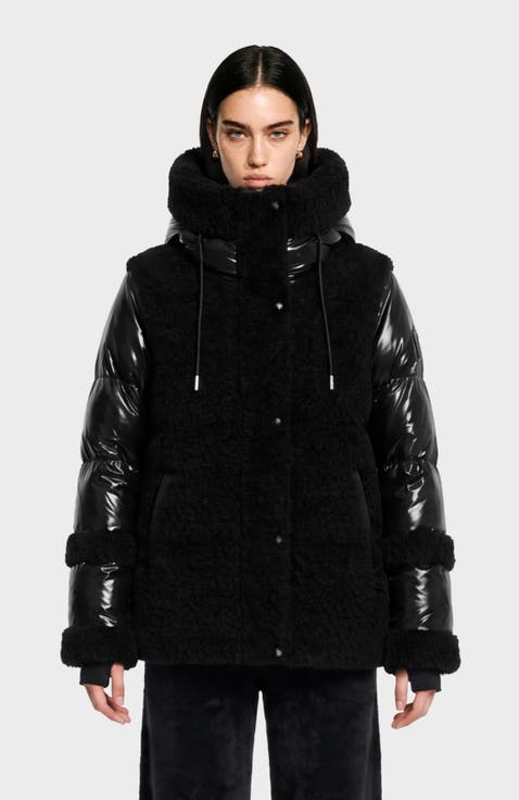 Marissa Teddy & Down Puffer Coat