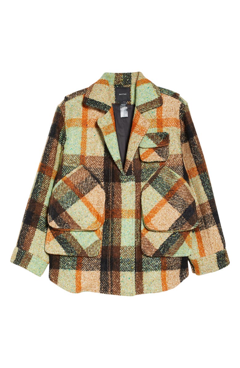 Smythe Women's Barn Plaid Shirt Jacket, Alternate, color, 