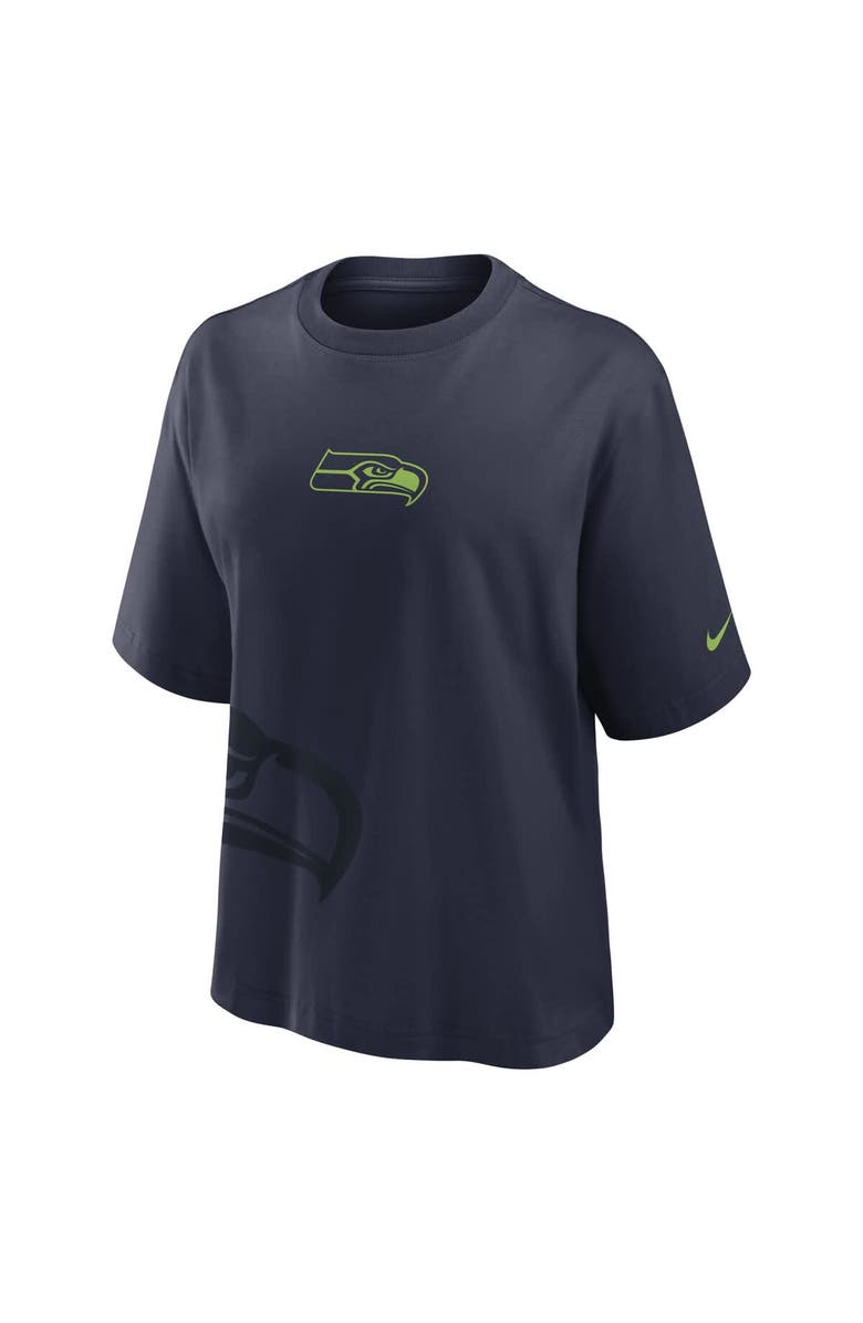 Nike Women's Nike College Navy Seattle Seahawks Boxy T-Shirt, Alternate, color, College Navy