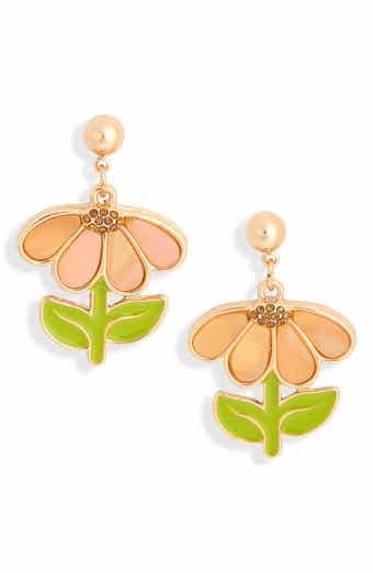Leith Spring Daisy Drop Earrings