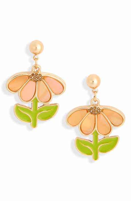 Leith Spring Daisy Drop Earrings