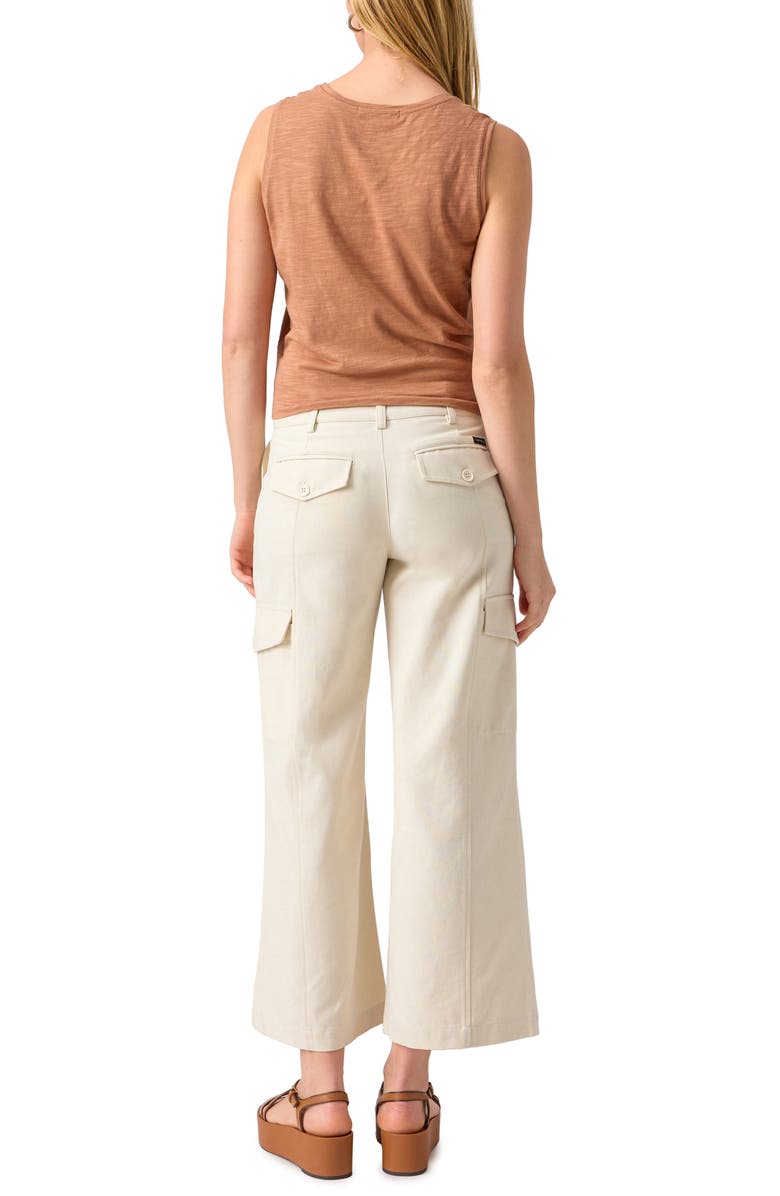 Sanctuary Twisted Cotton Blend Slub Jersey Tank, Alternate, color, Mocha Mous