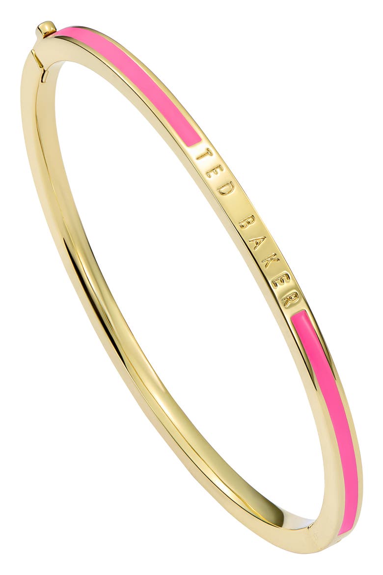 Rolo Classic Color Hinge Bracelet, Main, color, GOLD/PINK